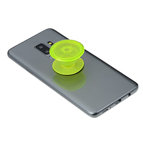Additional Image 3 - a phone with a yellow pop socket