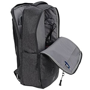 Additional Image 3 - a black backpack with a grey bag