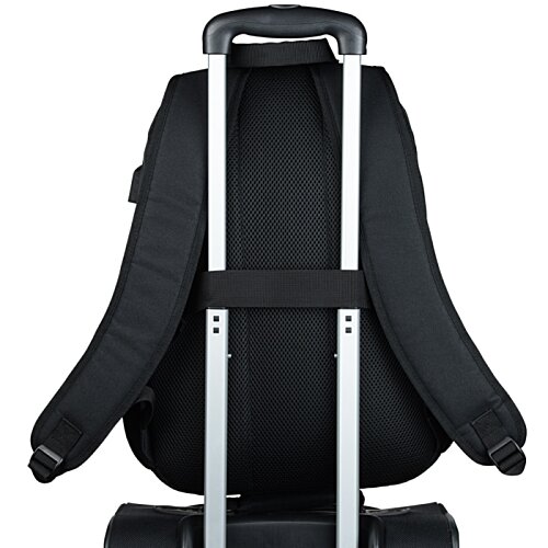 Additional Image 1 - a black chair with silver legs