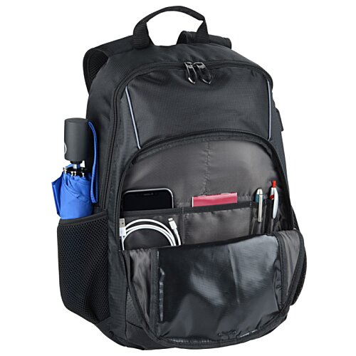 Additional Image 2 - a black backpack with tools in it