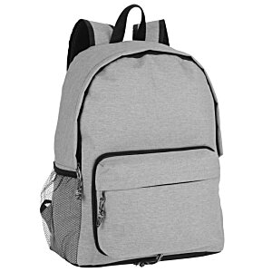 Additional Image 1 - a grey backpack with black zipper