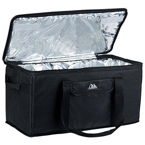 Additional Image 2 - a black cooler bag with a handle