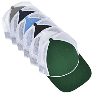 Additional Image 2 - a green and white hat