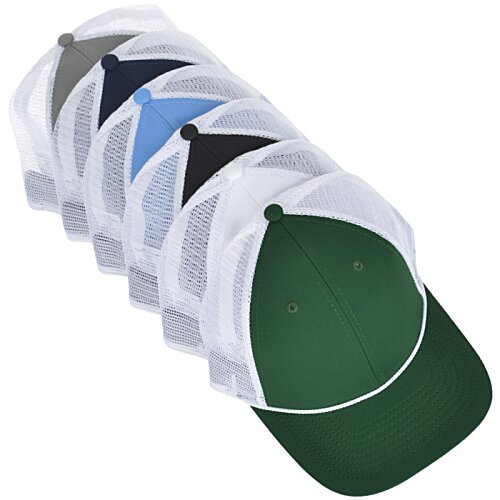 Additional Image 2 - a green and white hat