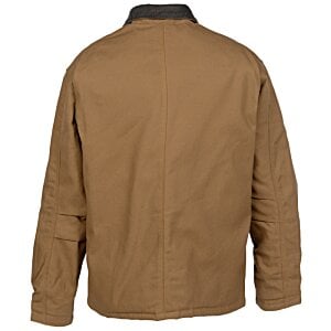 Additional Image 1 - a brown jacket with black trim