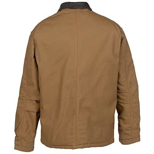 Additional Image 1 - a brown jacket with black trim