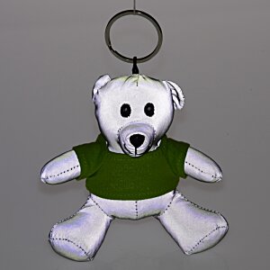 Additional Image 2 - a white stuffed bear with green shirt