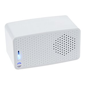 Additional Image 4 - a white rectangular object with a blue light