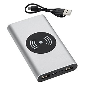 Additional Image 1 - a silver device with a black circle on it