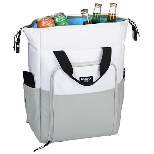 Additional Image 1 - a white and grey bag with a black strap