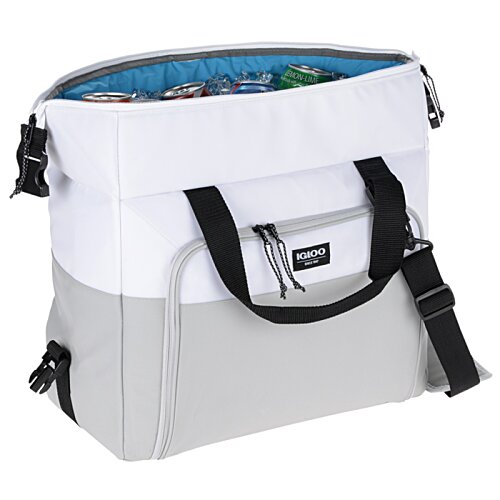 Additional Image 1 - a white and grey bag with black handles