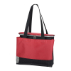a red and black bag