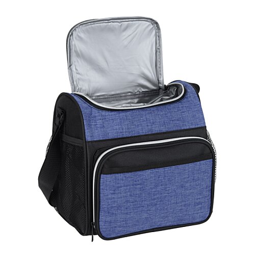 Additional Image 2 - a blue and black cooler bag