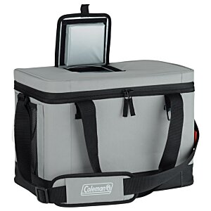 Additional Image 2 - a grey cooler bag with a black strap