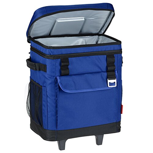 Additional Image 1 - a blue cooler with a lid