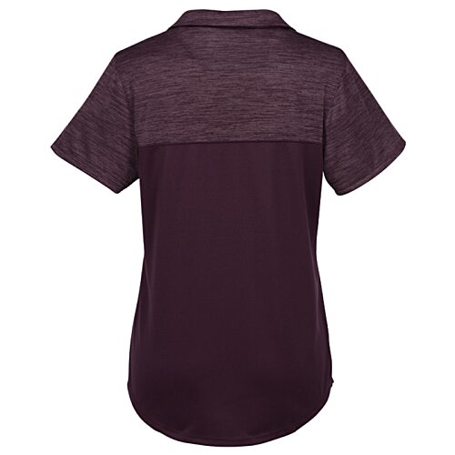 Additional Image 1 - a back view of a purple shirt