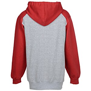 Additional Image 1 - a red and grey hoodie