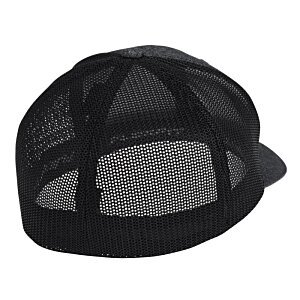Additional Image 1 - a black hat with a mesh cap