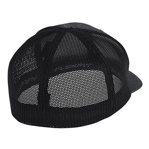 Additional Image 1 - a black hat with a mesh cap