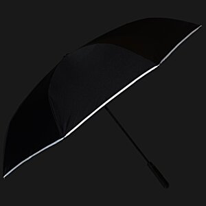 Additional Image 3 - a black umbrella with a black handle