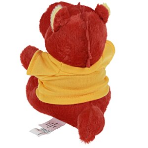 Additional Image 1 - a red teddy bear with yellow shirt