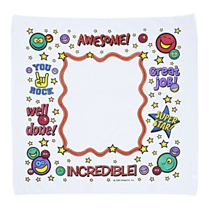 Additional Image 1 - a white square with a red border