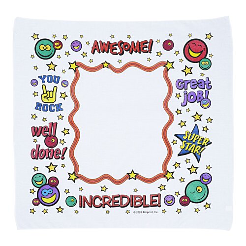 Additional Image 1 - a white square with a red border