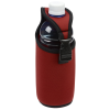 Additional Image 4 - a red water bottle with a black strap