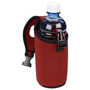 Additional Image 2 - a red water bottle with a black strap