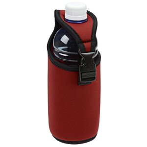 Additional Image 4 - a red water bottle with a black strap