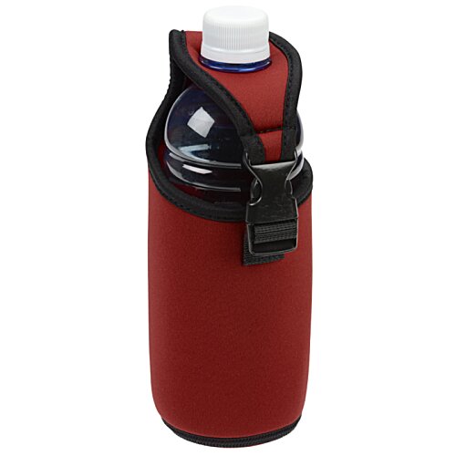 Additional Image 4 - a red water bottle with a black strap