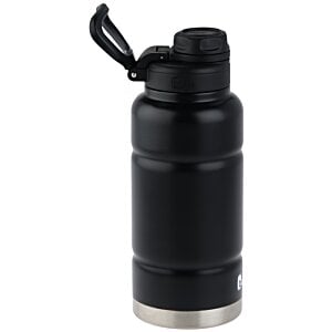Additional Image 3 - a black and silver water bottle