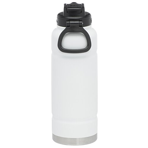 Additional Image 2 - a white water bottle with a black lid