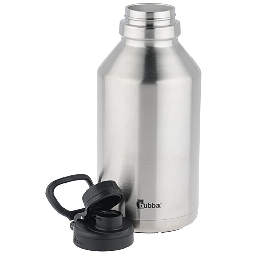 Additional Image 3 - a silver bottle with a black cap