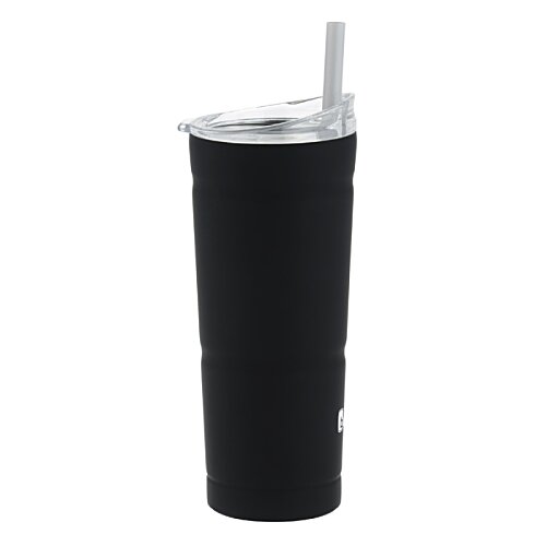 Additional Image 1 - a black cup with a straw