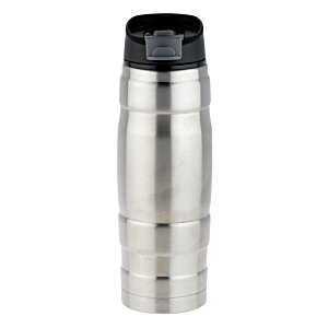 Additional Image 1 - a silver and black thermos