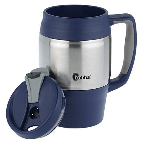 Additional Image 5 - a blue and silver coffee mug