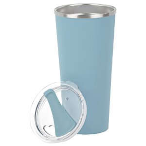 Additional Image 1 - a blue and silver tumbler