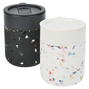 Additional Image 3 - a black and white cylinder shaped container