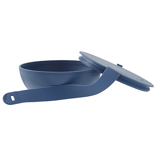 Additional Image 5 - a blue plastic scoop with a lid