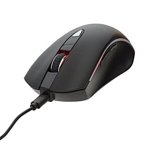 Additional Image 4 - a black computer mouse with a cord