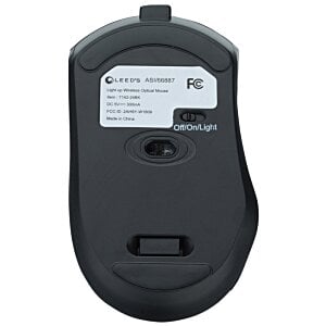 Additional Image 5 - a black computer mouse with a white label