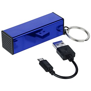 Additional Image 2 - a blue rectangular object with a black cord