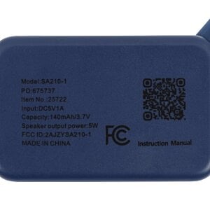 Additional Image 8 - a blue rectangular object with black text