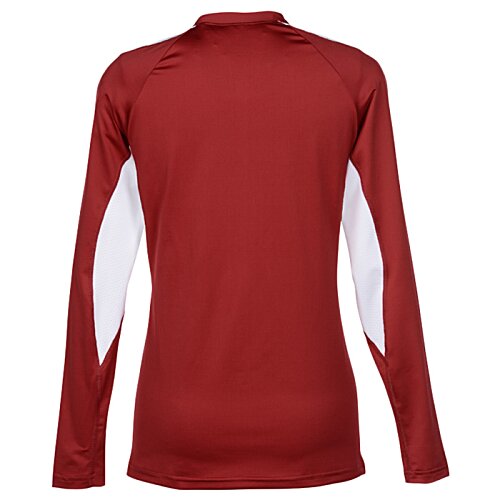 Additional Image 1 - a red and white long sleeved shirt