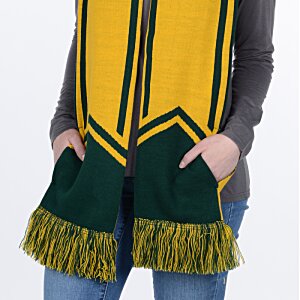 Additional Image 1 - a person wearing a yellow and green scarf