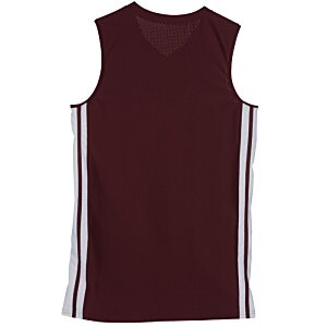 Additional Image 2 - a red and white basketball jersey