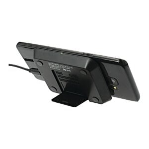 Additional Image 5 - a black device with a black strap attached to it