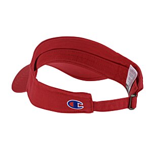 Additional Image 2 - a red visor with a logo