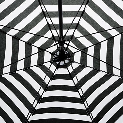 Additional Image 3 - a black and white striped umbrella